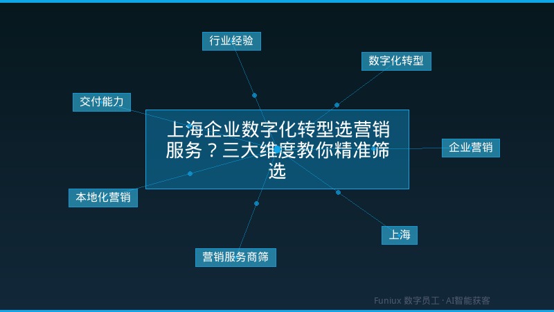 上海企业数字化转型选营销服务?三大维度教你精准筛选