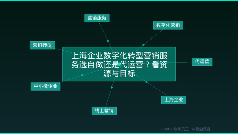 上海企业数字化转型营销服务选自做还是代运营?看资源与目标