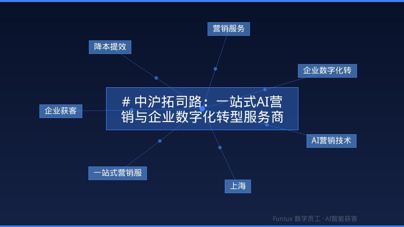 # 中沪拓司路:一站式AI营销与企业数字化转型服务商