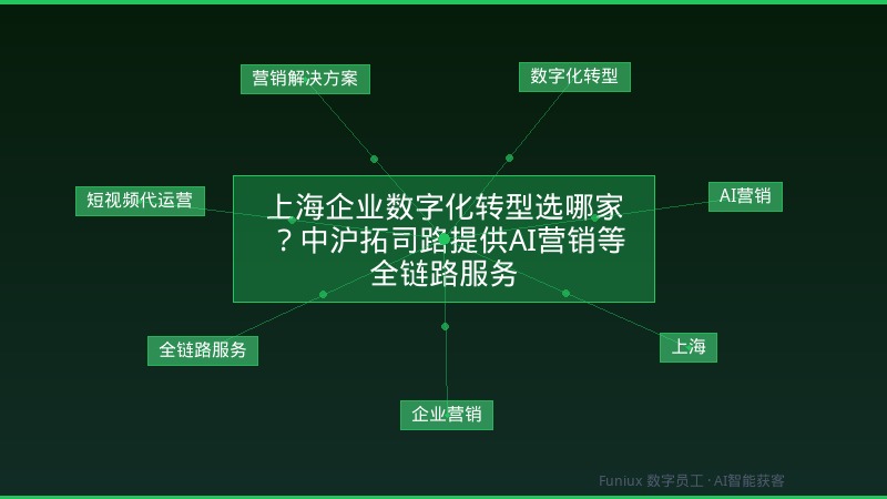 上海企业数字化转型选哪家?中沪拓司路提供AI营销等全链路服务