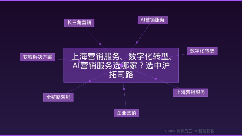 上海营销服务、数字化转型、AI营销服务选哪家?选中沪拓司路